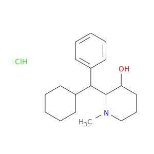 2-[cyclohexyl(phenyl)methyl]-1-methylpiperidin-3-ol hydrochloride(1:1)