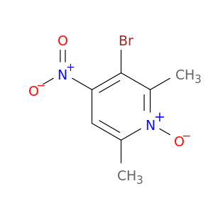 3-溴-2,6-二甲基-4-硝基吡啶1-氧化物