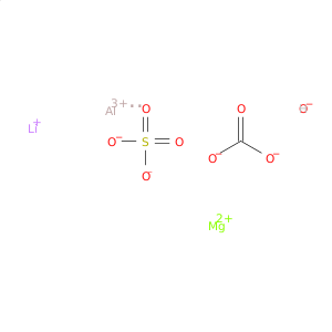 Aluminum lithium magnesium carbonate hydroxide sulfate