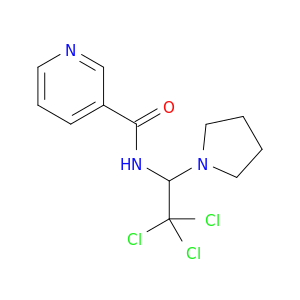 3-Pyridinecarboxamide, N-[2,2,2-trichloro-1-(1-pyrrolidinyl)ethyl]-