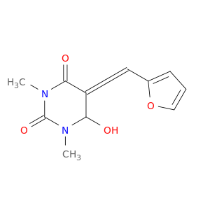 1,3-DIMETHYL-6-HYDROXY-5-(FURAN-2-YL)VINYLIDENE-4,5-DIHYDROURACIL