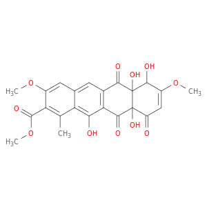 2-Naphthacenecarboxylic acid, 6,6a,7,10,10a,11-hexahydro-6a,7,10a,12-tetrahydroxy-3,8-dimethoxy-1-methyl-6,10,11-trioxo-, methyl ester