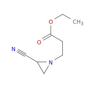 1-Aziridinepropanoic acid, 2-cyano-, ethyl ester