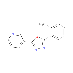 Pyridine, 3-[5-(2-methylphenyl)-1,3,4-oxadiazol-2-yl]-