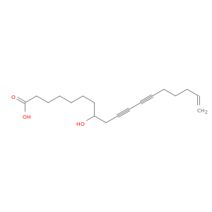17-Octadecene-10,12-diynoic acid, 8-hydroxy-