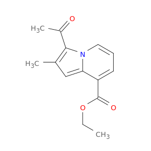 8-Indolizinecarboxylic acid, 3-acetyl-2-methyl-, ethyl ester