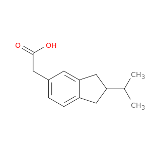 1H-Indene-5-acetic acid, 2,3-dihydro-2-(1-methylethyl)-