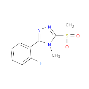 4H-1,2,4-Triazole,3-(2-fluorophenyl)-4-methyl-5-(methylsulfonyl)-