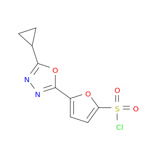 5-(5-cyclopropyl-1,3,4-oxadiazol-2-yl)-2-furansulfonyl chloride