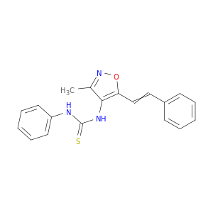 Thiourea, N-[3-methyl-5-(2-phenylethenyl)-4-isoxazolyl]-N'-phenyl-