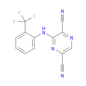 2,5-Pyrazinedicarbonitrile, 3-[[2-(trifluoromethyl)phenyl]amino]-