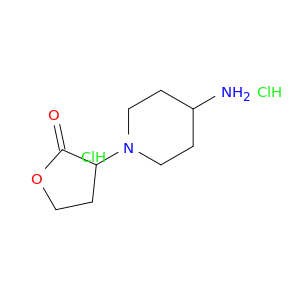 3-(4-aminopiperidin-1-yl)oxolan-2-one dihydrochloride