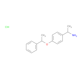1-[4-(1-Phenylethoxy)phenyl]ethan-1-amine hydrochloride