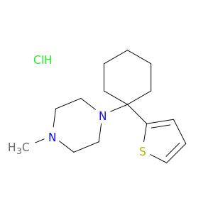 1-methyl-4-[1-(thiophen-2-yl)cyclohexyl]piperazine hydrochloride(1:1)