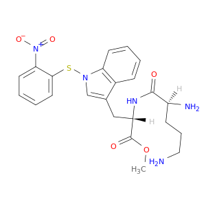L-Tryptophan,1-[(2-nitrophenyl)thio]-N-L-ornithyl-, methyl ester (9CI)