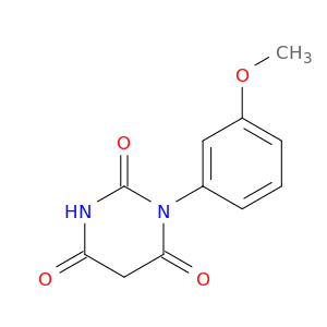 2,4,6(1H,3H,5H)-Pyrimidinetrione, 1-(3-methoxyphenyl)-