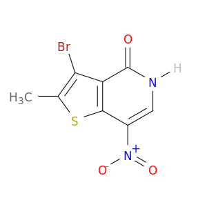 Thieno[3,2-c]pyridin-4(5H)-one, 3-bromo-2-methyl-7-nitro-