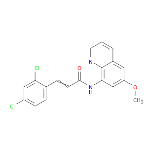 2-Propenamide, 3-(2,4-dichlorophenyl)-N-(6-methoxy-8-quinolinyl)-