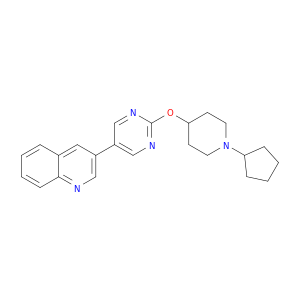 Quinoline, 3-[2-[(1-cyclopentyl-4-piperidinyl)oxy]-5-pyrimidinyl]-