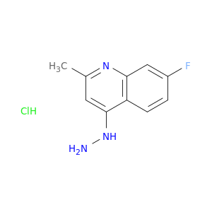 7-Fluoro-4-hydrazino-2-methylquinoline hydrochloride