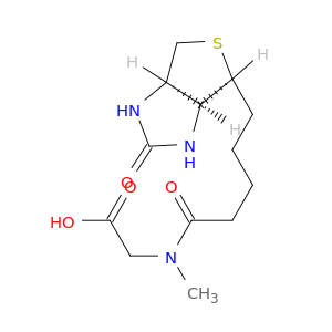 Glycine,N-[5-(hexahydro-2-oxo-1H-thieno[3,4-d]imidazol-4-yl)-1-oxopentyl]-N-methyl-, [3aS-(3aa,4b,6aa)]-