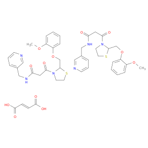 3-Thiazolidinepropanamide, 2-((2-methoxyphenoxy)methyl)-beta-oxo-N-(3-pyridinylmethyl)-, (E)-2-butenedioate (2:1)