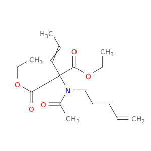 Propanedioic acid, (acetyl-4-pentenylamino)-2-propenyl-, diethyl ester