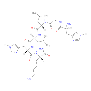 L-Lysinamide, L-histidylglycyl-L-leucyl-L-leucyl-L-histidyl-