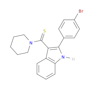 Piperidine, 1-[[2-(4-bromophenyl)-1H-indol-3-yl]thioxomethyl]-