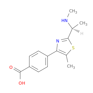 Benzoic acid, 4-[5-methyl-2-[(1S)-1-(methylamino)ethyl]-4-thiazolyl]-