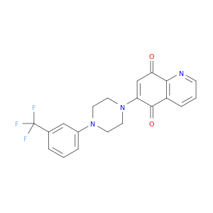 5,8-Quinolinedione, 6-[4-[3-(trifluoromethyl)phenyl]-1-piperazinyl]-