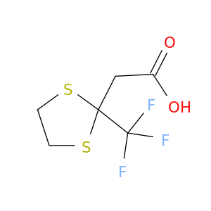 2-[2-(trifluoromethyl)-1,3-dithiolan-2-yl]acetic acid