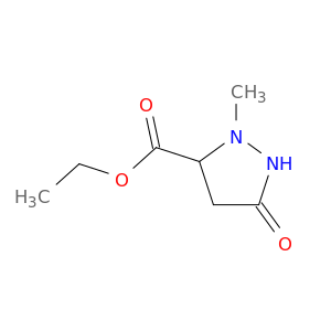 3-Pyrazolidinecarboxylic acid, 2-methyl-5-oxo-, ethyl ester