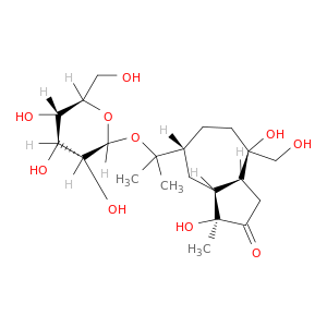 (1S,3aS,4R,7R,8aR)-1,4-二羟基-4-(羟甲基)-1-甲基-7-((2-(((2S,3R,4S,5S,6R)-3,4,5-三羟基-6-(羟甲基)四氢-2H-吡喃-2-基)氧基)丙-2-基)八氢薁-2(1H)-酮