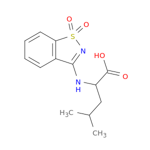 2-[(1,1-Dioxo-1,2-benzothiazol-3-yl)amino]-4-methylpentanoic Acid