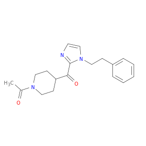 1-(4-(1-苯乙基-1H-咪唑-2-羰基)哌啶-1-基)乙酮