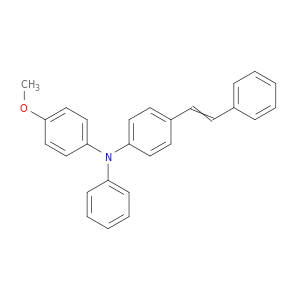Benzenamine, 4-methoxy-N-phenyl-N-[4-(2-phenylethenyl)phenyl]-