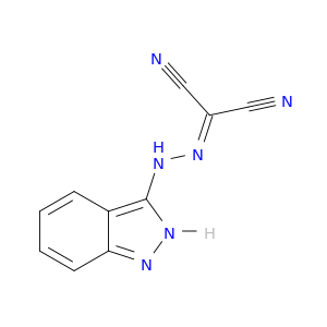 Propanedinitrile, (2H-indazol-3-ylhydrazono)-