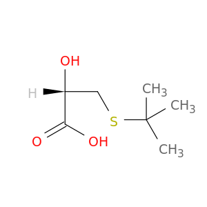 Propanoic acid, 3-[(1,1-dimethylethyl)thio]-2-hydroxy-, (2S)-