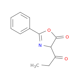 5(4H)-Oxazolone, 4-(1-oxopropyl)-2-phenyl-