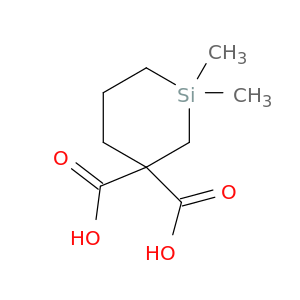 1,1-dimethylsilinane-3,3-dicarboxylic acid