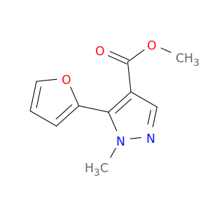 1H-Pyrazole-4-carboxylic acid, 5-(2-furanyl)-1-methyl-, methyl ester