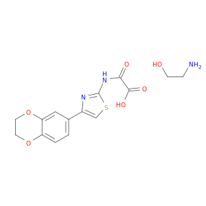 2-aminoethanol; [4-(7,10-dioxabicyclo[4.4.0]deca-2,4,11-trien-3-yl)-1,3-thiazol-2-yl]carbamoylformic acid