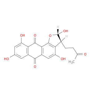 (2s,3s)-2,4,8,10-tetrahydroxy-3-(3-oxobutyl)-2,3-dihydroanthra[1,2-b]furan-6,11-dione
