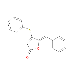 2(5H)-Furanone, 5-(phenylmethylene)-4-(phenylthio)-, (Z)-