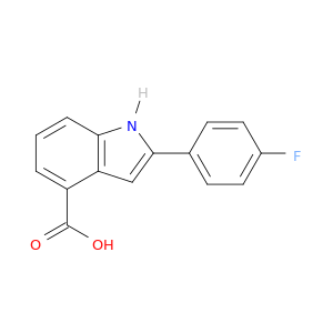 1H-Indole-4-carboxylic acid, 2-(4-fluorophenyl)-