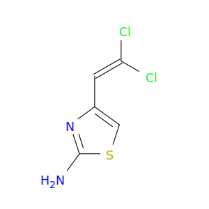 4-(2,2-dichloroethenyl)-1,3-thiazol-2-amine