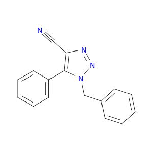 1H-1,2,3-Triazole-4-carbonitrile, 5-phenyl-1-(phenylmethyl)-