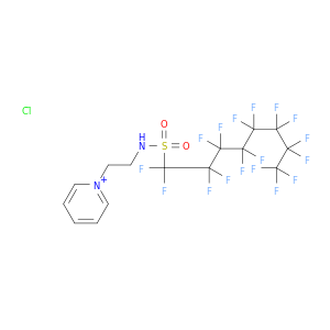 吡啶,1-[2-[(1,1,2,2,3,3,4,4,5,6,6,6,6,7,7,8,8,8-庚二氟辛基)磺酰]氨基]乙基]-,氯化物(1：1)