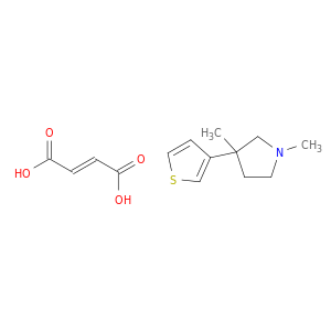Dimethyl-1,3 (thienyl-3)-3 pyrrolidine maleate [French]